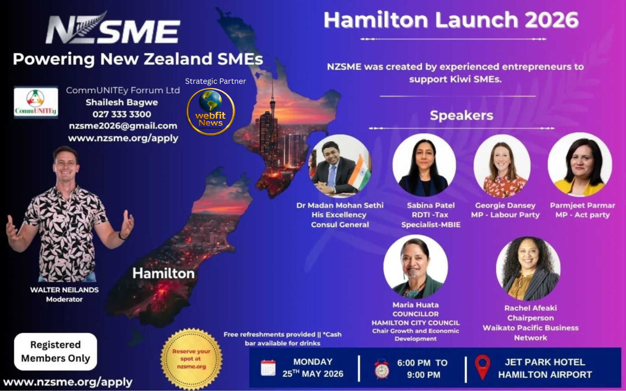 NZSME Hamilton Launch Poster